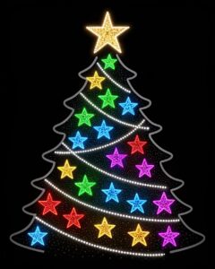 christmas tree lights clipart 9 1
