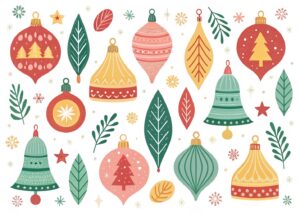 christmas tree ornaments clipart 1 2