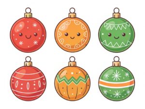 christmas tree ornaments clipart 10 2