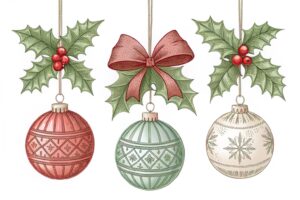 christmas tree ornaments clipart 15 2