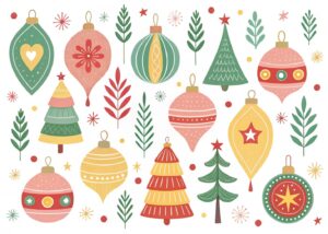 christmas tree ornaments clipart 2 2