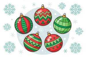 christmas tree ornaments clipart 3 2
