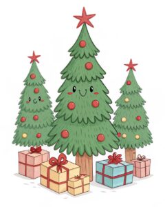 christmas tree with gifts clipart 17