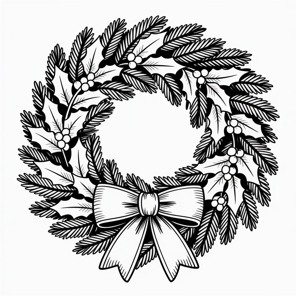 30 Christmas Wreath Clipart Free