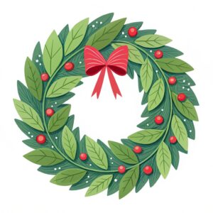 christmas wreath clipart free 10 1