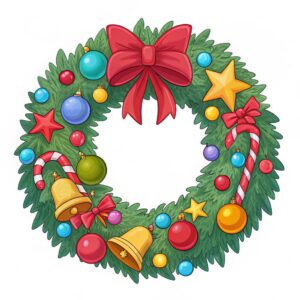 christmas wreath clipart free 3 1