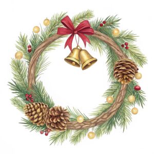 christmas wreath clipart free 5 1