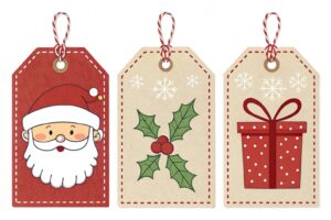 clipart christmas gift tags 10