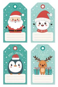 clipart christmas gift tags 2