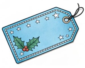 clipart christmas gift tags 8