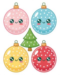clipart christmas tree ornaments 1