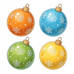 clipart christmas tree ornaments 13