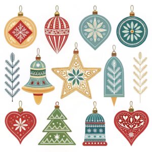 clipart christmas tree ornaments 6