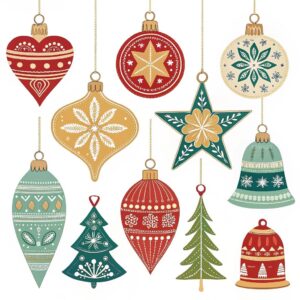 clipart christmas tree ornaments 7