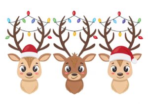 cute christmas reindeer clipart 10