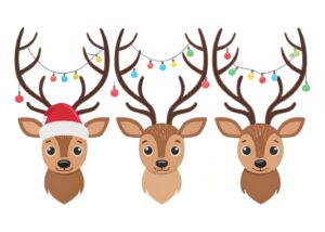 cute christmas reindeer clipart 11