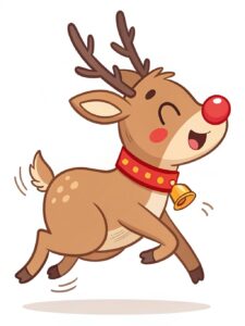 cute christmas reindeer clipart 13