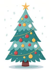 cute christmas tree clipart 1 1