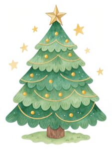 cute christmas tree clipart 10 1