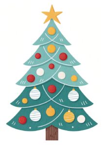 cute christmas tree clipart 2 1