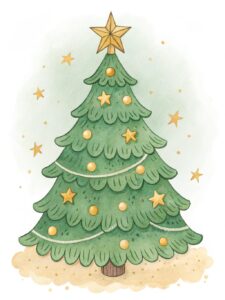 cute christmas tree clipart 9 1