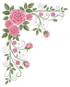 flower border clipart 2