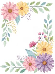 flower border clipart 9