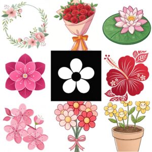 flower clipart feature