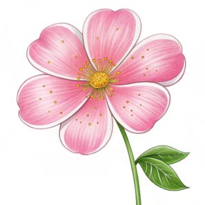 flower clipart pink and yellow 10