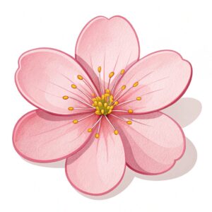 flower clipart pink and yellow 6