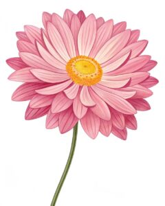 flower clipart pink and yellow 9