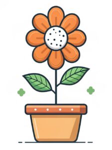 flower pot clipart 7