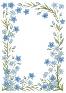 frame border clipart flower 1