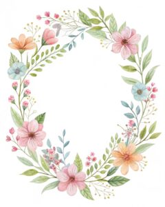 frame border clipart flower 4