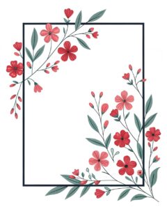 frame border clipart flower 7