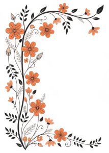 free flower border clipart 1 1