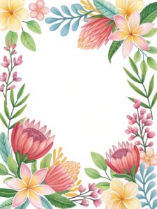 free flower border clipart 14