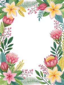 free flower border clipart 15