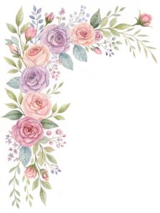 free flower border clipart 4