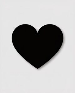 free heart clipart black and white 13