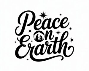 free religious christmas clipart black and white 13