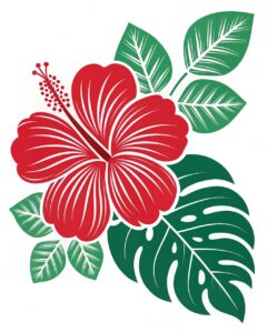 hawaiian flower clipart 3
