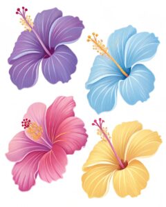 hawaiian flower clipart 6