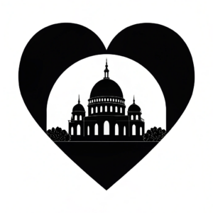 heart clipart black and white 14
