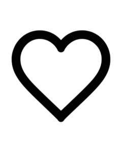 heart clipart black and white 2