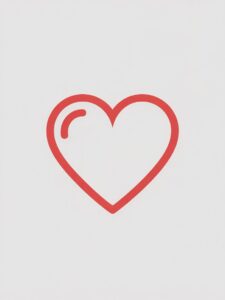 heart outline clipart 1