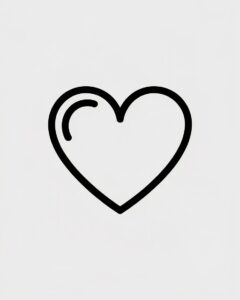 heart outline clipart 1