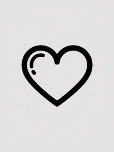 heart outline clipart 10