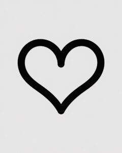 heart outline clipart 10