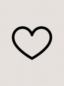 heart outline clipart 11